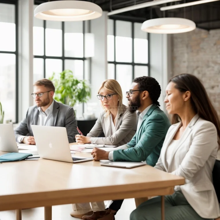 Vodja, ki meditira v poslovnem okolju